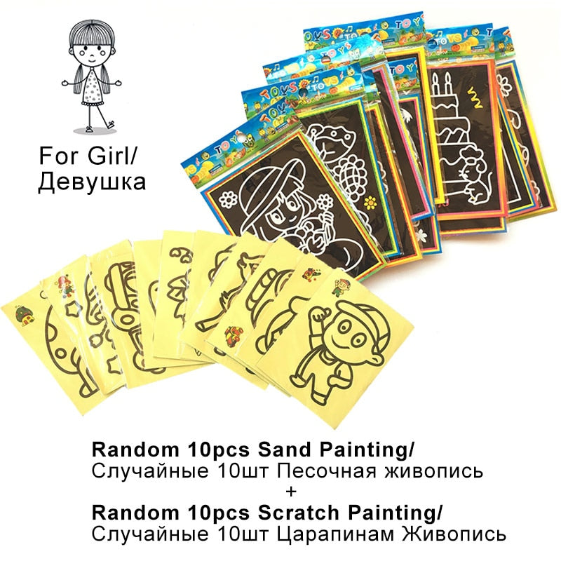 Magic Scratch Art Doodle Pad Educational Toy Magic Scratch Art Doodle Pad Educational Toy